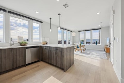 Floor plan for 1 bed, 1 bath, 785 sqft